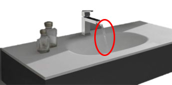 visuel filet d'eau robinet