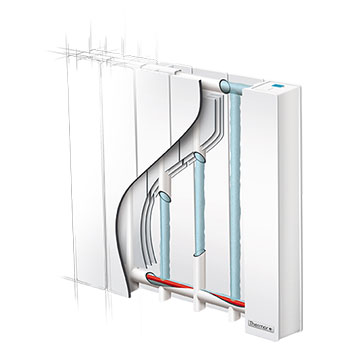 visuel coupe Baléares 2 radiateur fluide caloporteur - Thermor